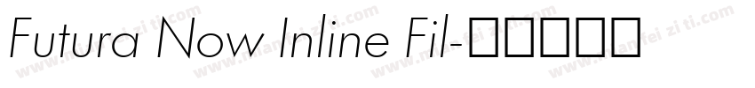 Futura Now Inline Fil字体转换